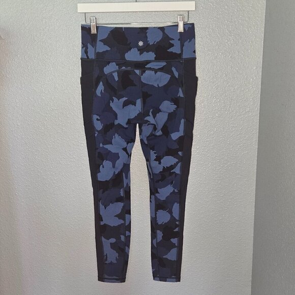 Athleta All In 7/8 Tight - S Navy Camo - Picture 4 of 7